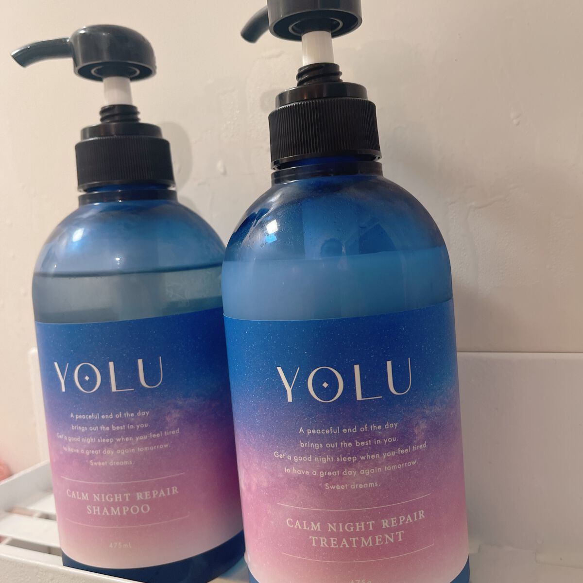 カームナイトリペアシャンプー/トリートメント/YOLU/市販シャンプーを使ったクチコミ(1枚目)
