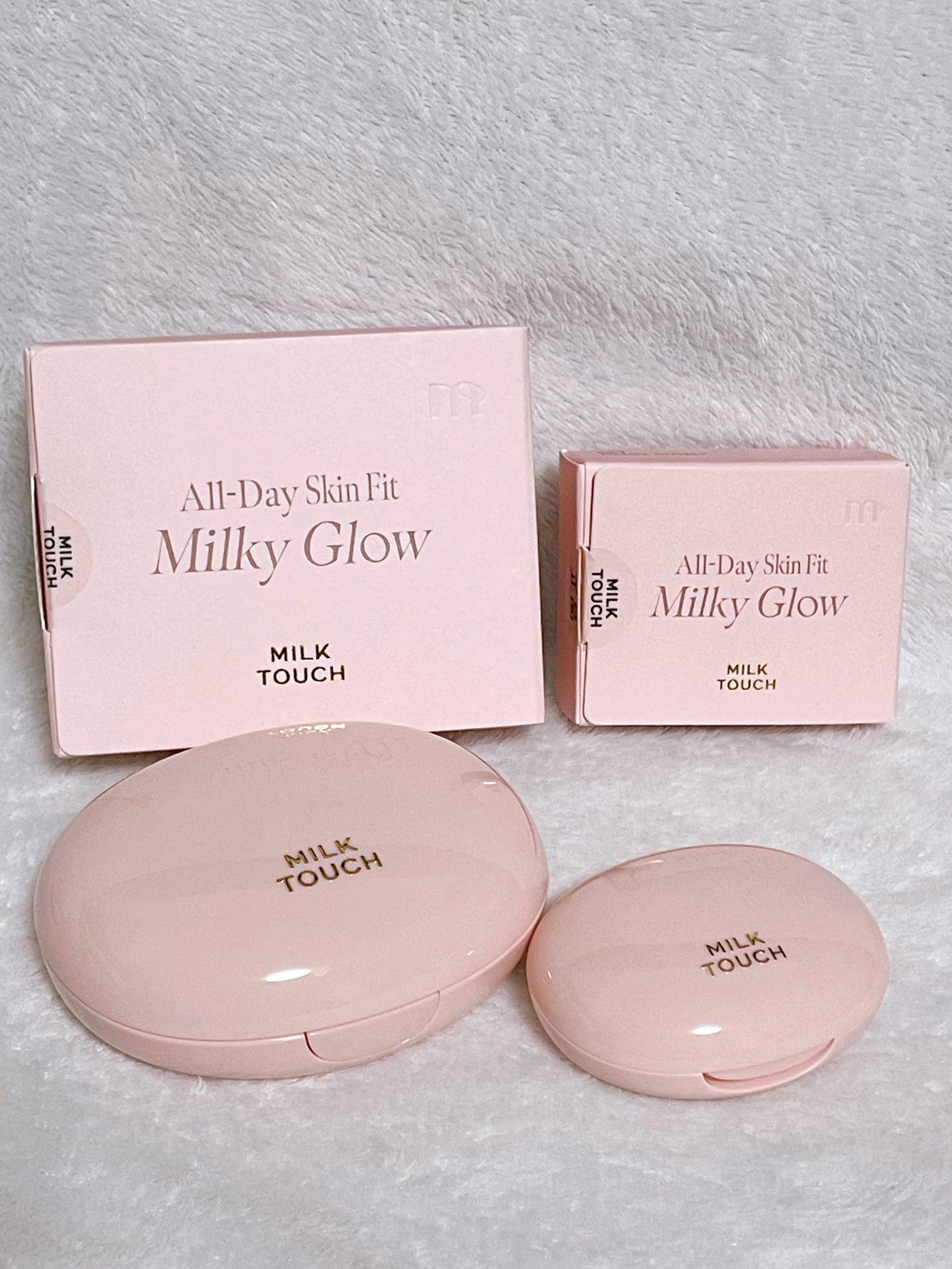オールデイスキンフィットミルキーグロウクッション/Milk Touch/クッションファンデーションを使ったクチコミ(1枚目)