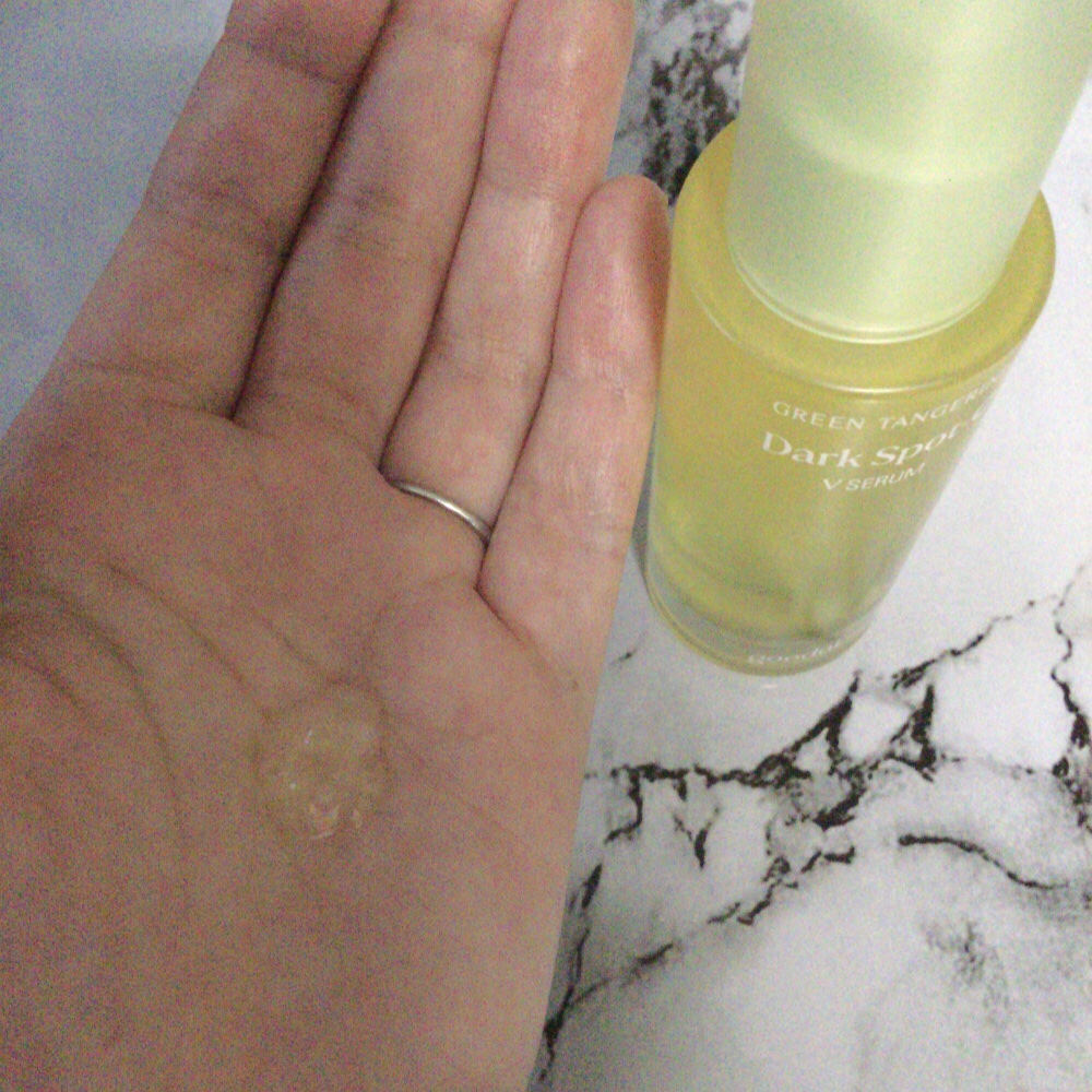 グリーンタンジェリン ビタC ダークスポットケアセラム/goodal/美容液を使ったクチコミ（2枚目）