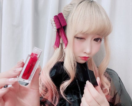 ブルーミングリップグロウ/CAROME./口紅を使ったクチコミ(2枚目)