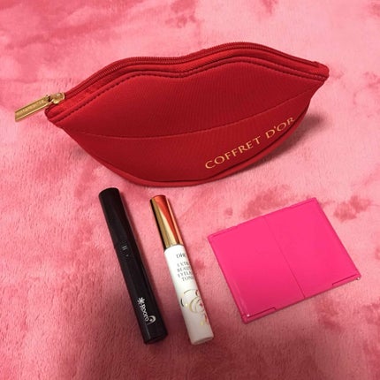 DHC エクストラビューティ アイラッシュトニックのクチコミ「私のマツ育(๑˃̵ᴗ˂̵)❤︎
ポーチは、全く関係ないのですけども…😅
このポーチに入れて、.....」(2枚目)