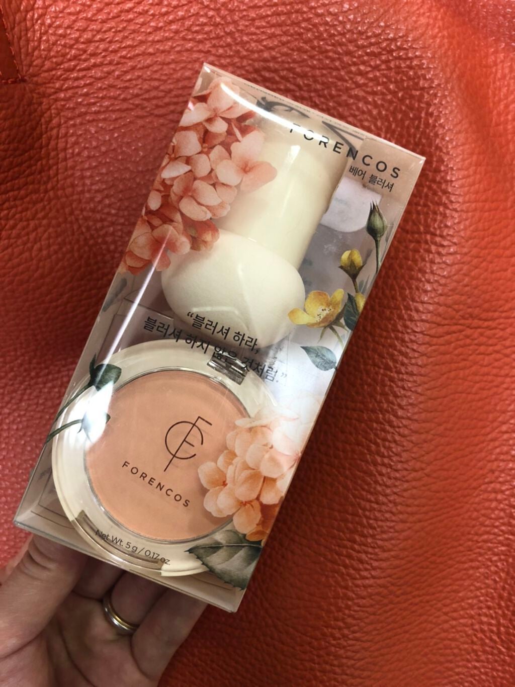 ベアブラッシャー パフ付き/フォレンコス/パウダーチークを使ったクチコミ(1枚目)