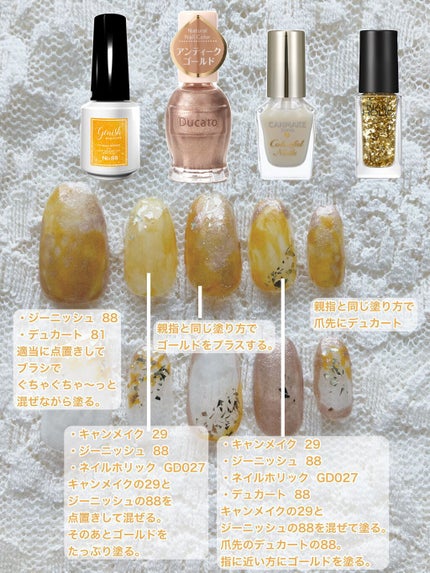 ジーニッシュ No.88 KLIMT クリムト/ジーニッシュマニキュア/マニキュアを使ったクチコミ(2枚目)