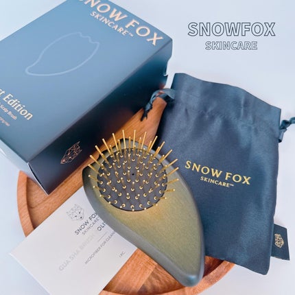 プレミアム FOX カッサ ゴースト ヘアブラシ ブラック/SNOW FOX SKINCARE/ヘアブラシを使ったクチコミ(1枚目)