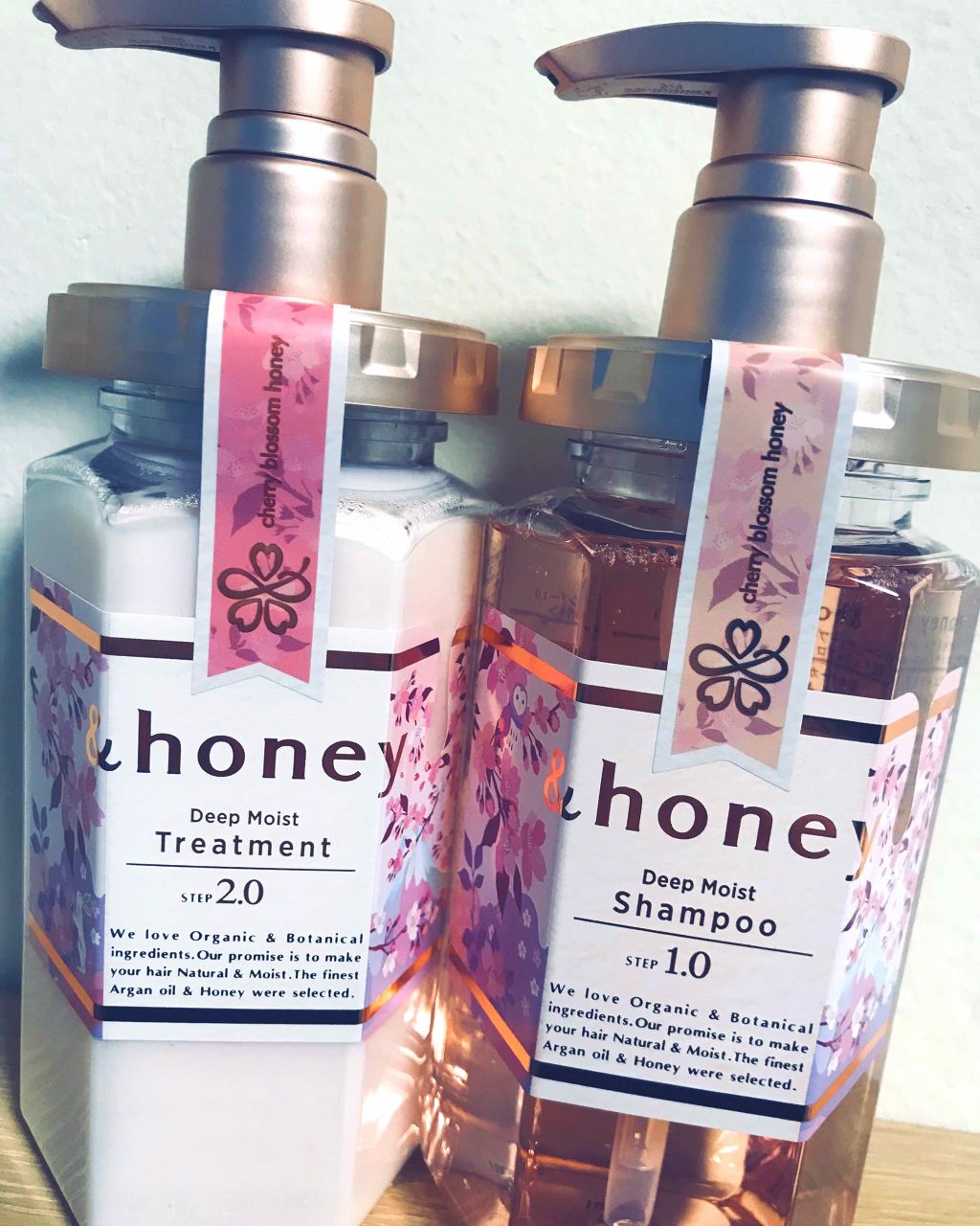 ディープモイスト シャンプー1.0／ヘアトリートメント2.0/&honey/市販シャンプーを使ったクチコミ（1枚目）