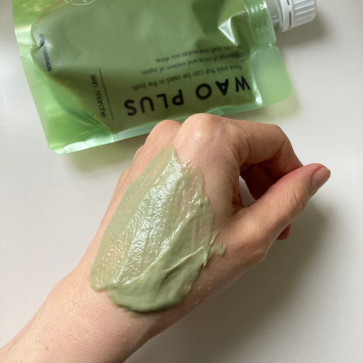 skinmarche WAOPLUS ハートリーフマグワートブースターマスク/ブレーンコスモス/洗い流すパック・マスクを使ったクチコミ(3枚目)