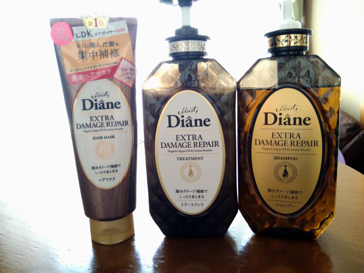 パーフェクトビューティ モイストダイアン エクストラダメージリペア シャンプー/トリートメント/ダイアン/市販シャンプーを使ったクチコミ（2枚目）