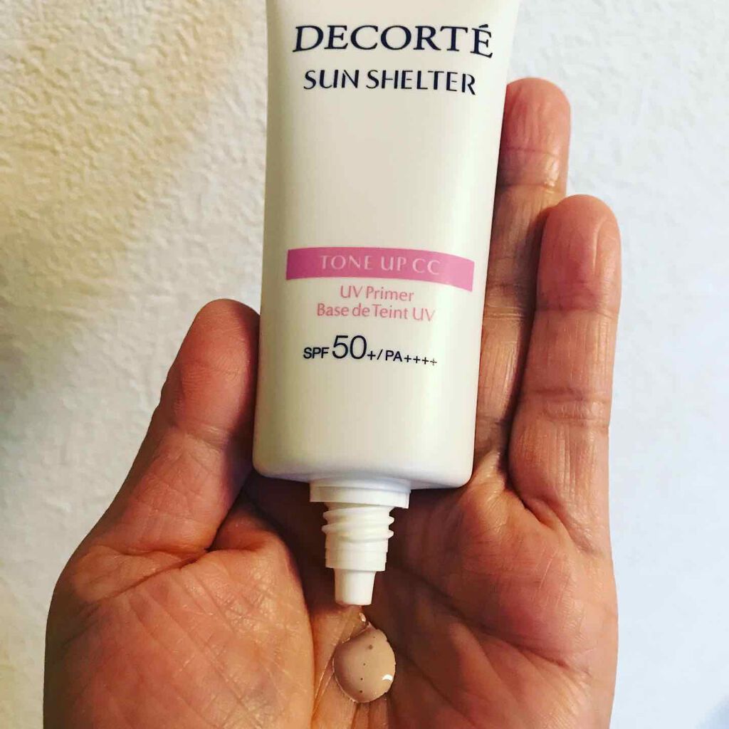 サンシェルター トーンアップCC/DECORTÉ/CCクリームを使ったクチコミ（2枚目）