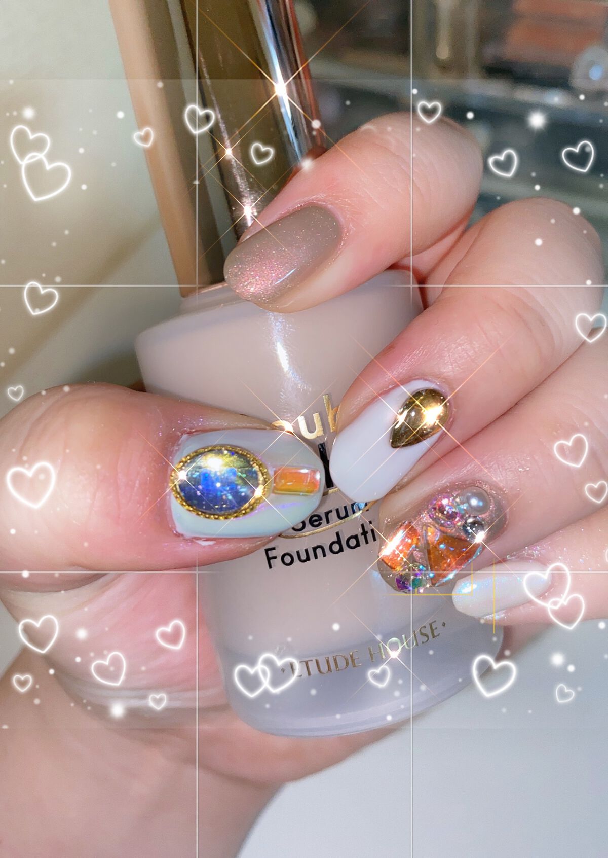 ジェルネイル(ライト対応)/セリア/ジェルネイルを使ったクチコミ(2枚目)