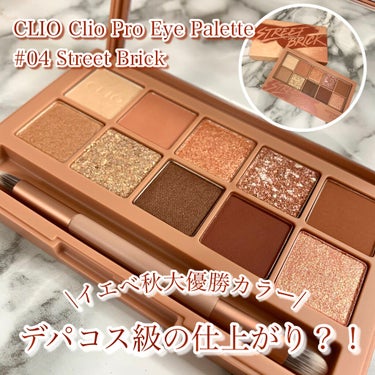 プロ アイ パレット 04 STREET BRICK/CLIO/アイシャドウパレットを使ったクチコミ（1枚目）