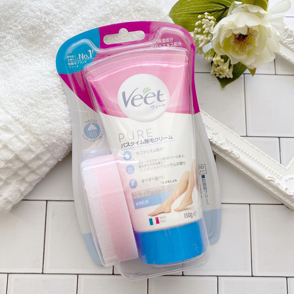 ヴィート ピュアバスタイム除毛クリーム 敏感肌用/Veet/除毛クリームを使ったクチコミ(2枚目)
