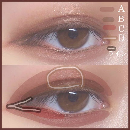 UR GLAM BLOOMING EYE COLOR PALETTE/U R GLAM/アイシャドウパレットを使ったクチコミ(3枚目)
