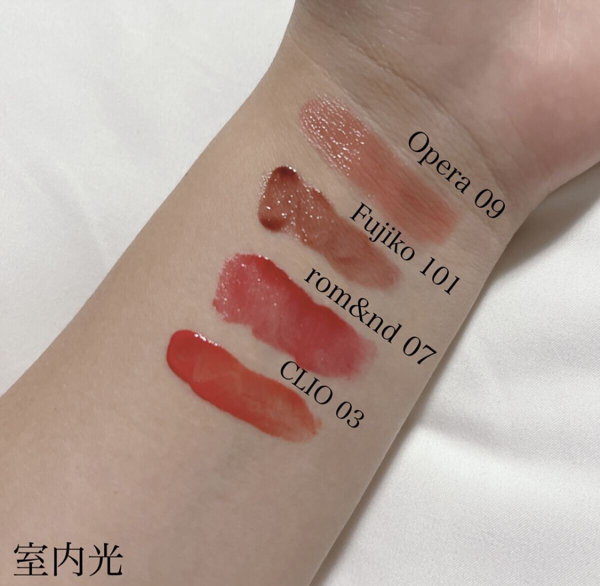 デューイ ブラー ティント 06 COZY PEACH/CLIO/リップティントを使ったクチコミ（3枚目）