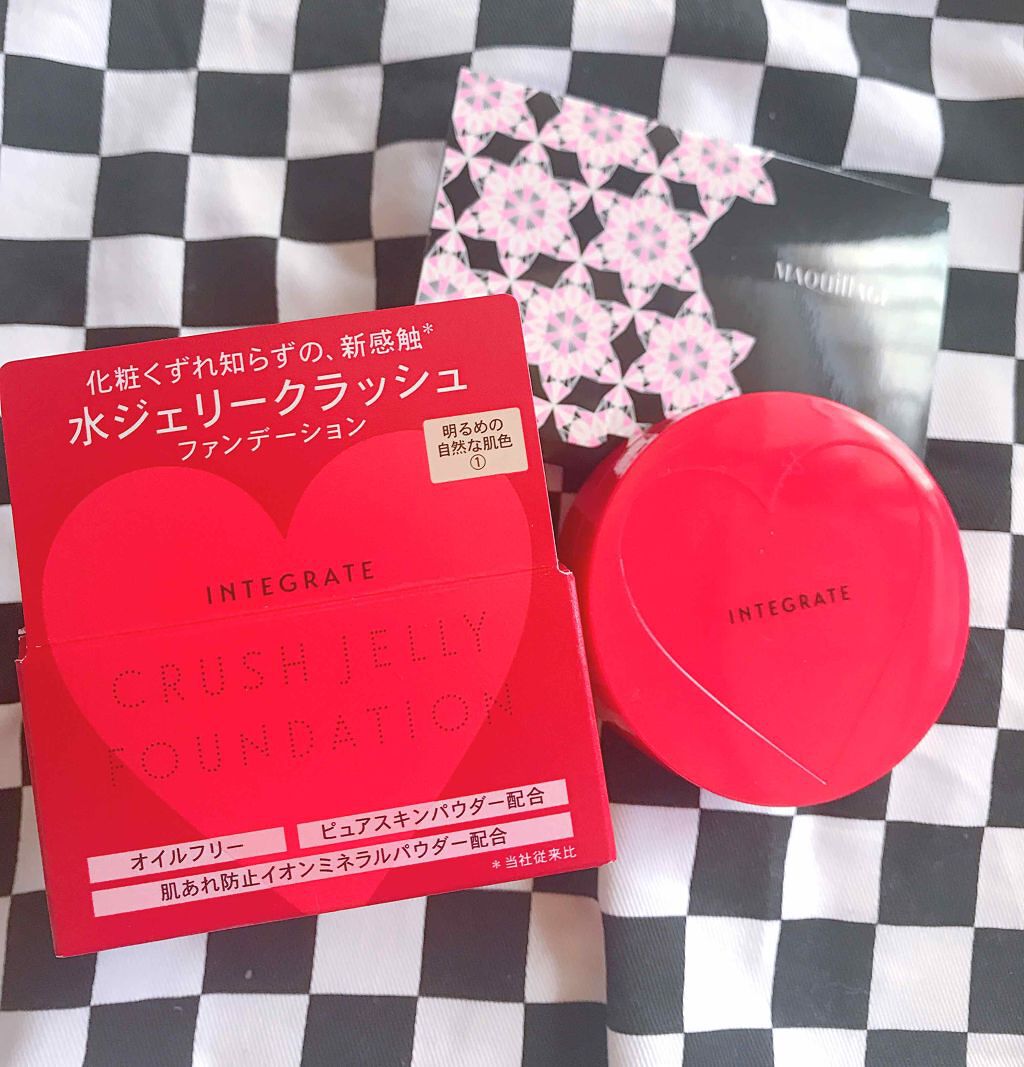 水ジェリークラッシュ/インテグレート/クリーム・エマルジョンファンデーションを使ったクチコミ（1枚目）