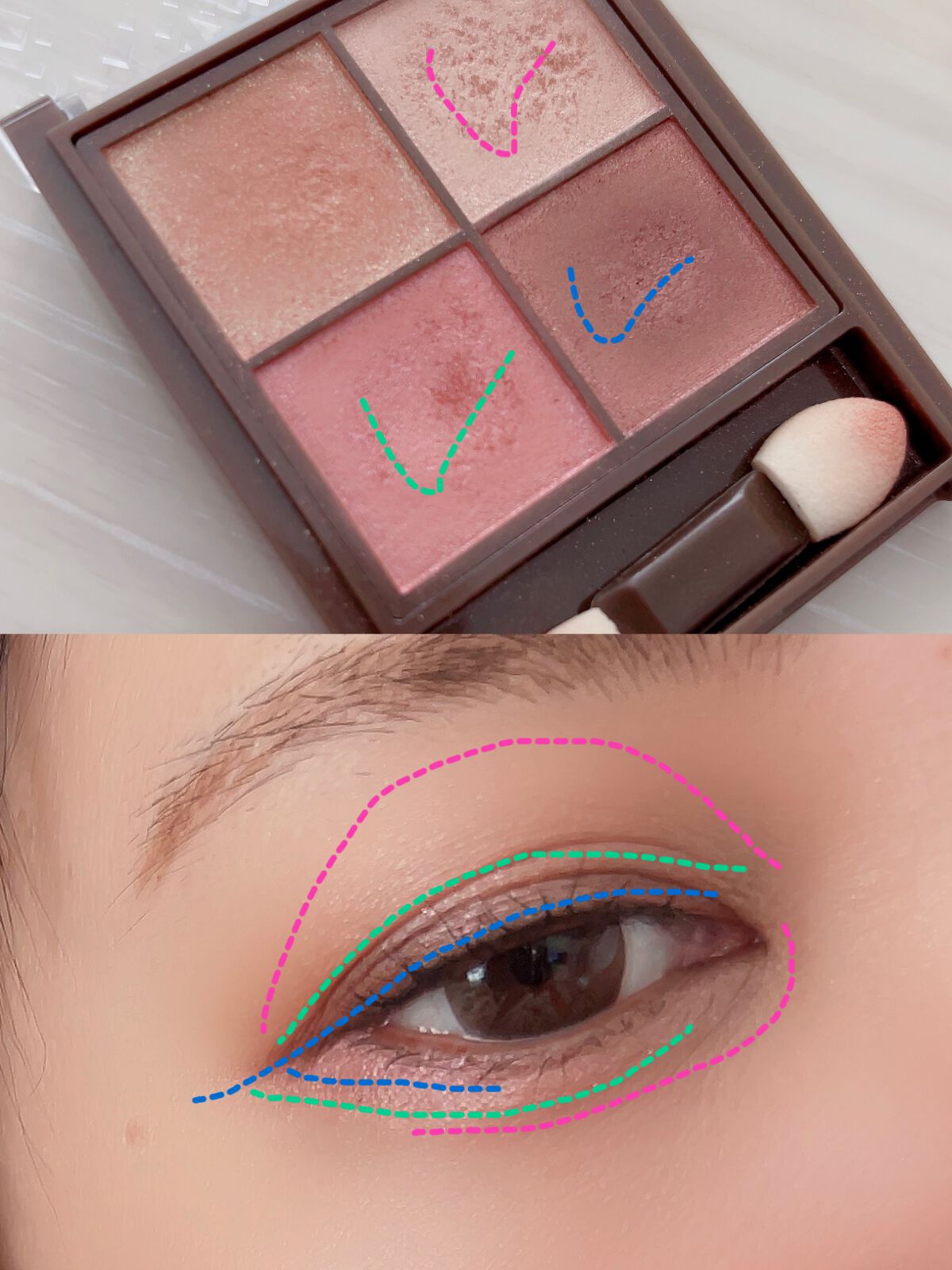 ニュアンスオンアイシャドウ/CEZANNE/アイシャドウパレットを使ったクチコミ(5枚目)