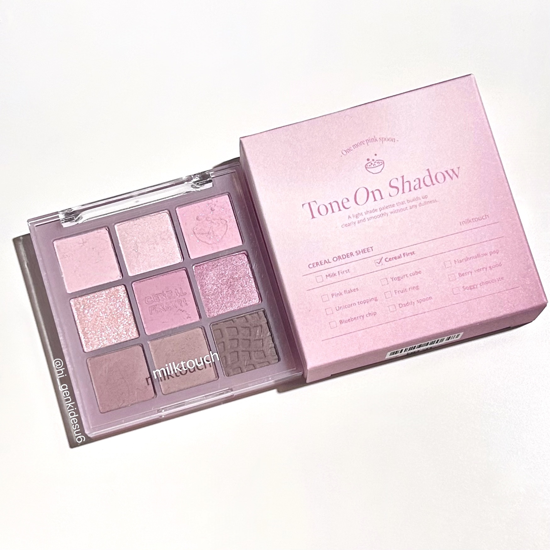 トーンオンシャドウパレット/Milk Touch/アイシャドウパレットを使ったクチコミ（1枚目）