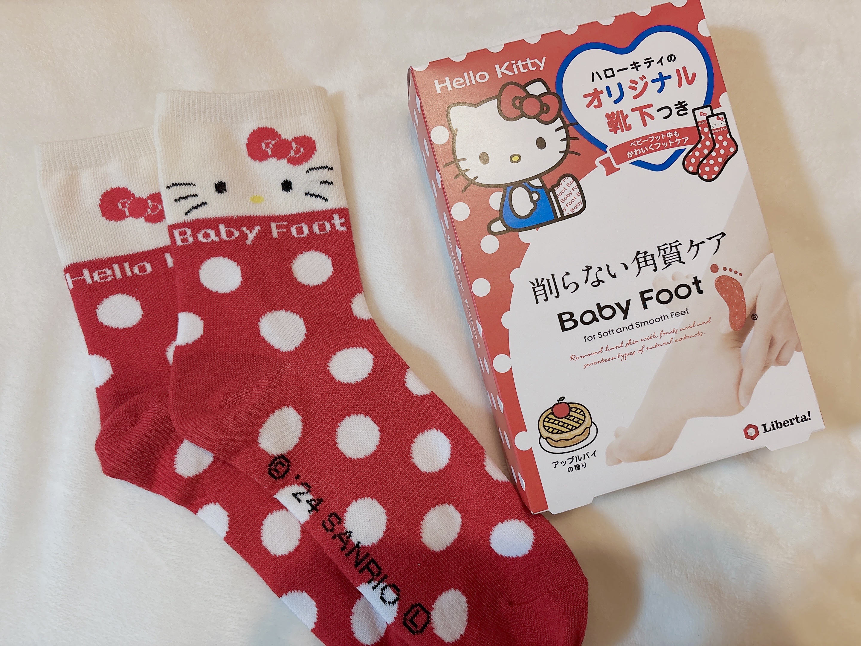 ベビーフット ハローキティパッケージ 60分タイプM/ベビーフット/レッグ・フットケアを使ったクチコミ（1枚目）