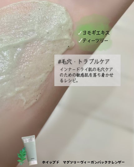 ヴィーガンパッククレンザーチューブ/WHIPPED/洗顔フォームを使ったクチコミ(4枚目)