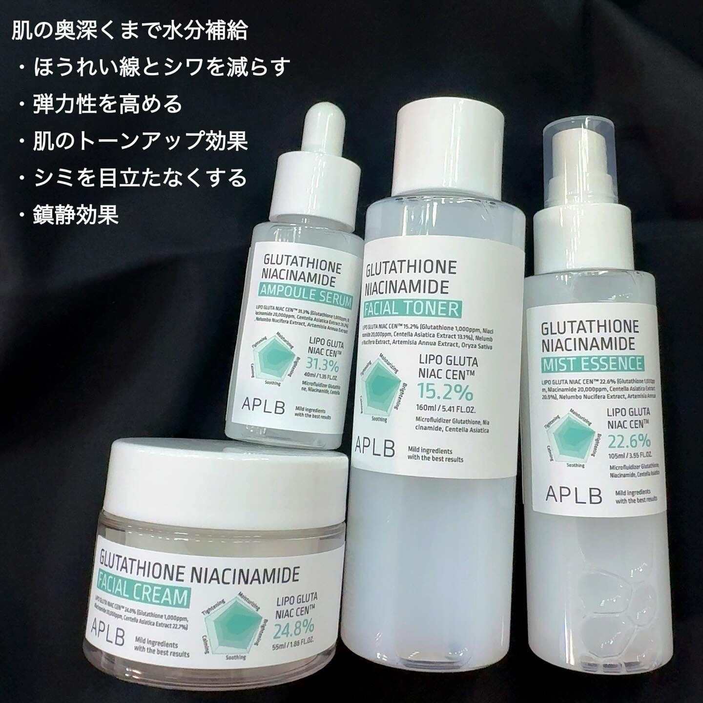 グルタチオンナイアシンアミド フェイシャルトナー/APLB/化粧水を使ったクチコミ（2枚目）