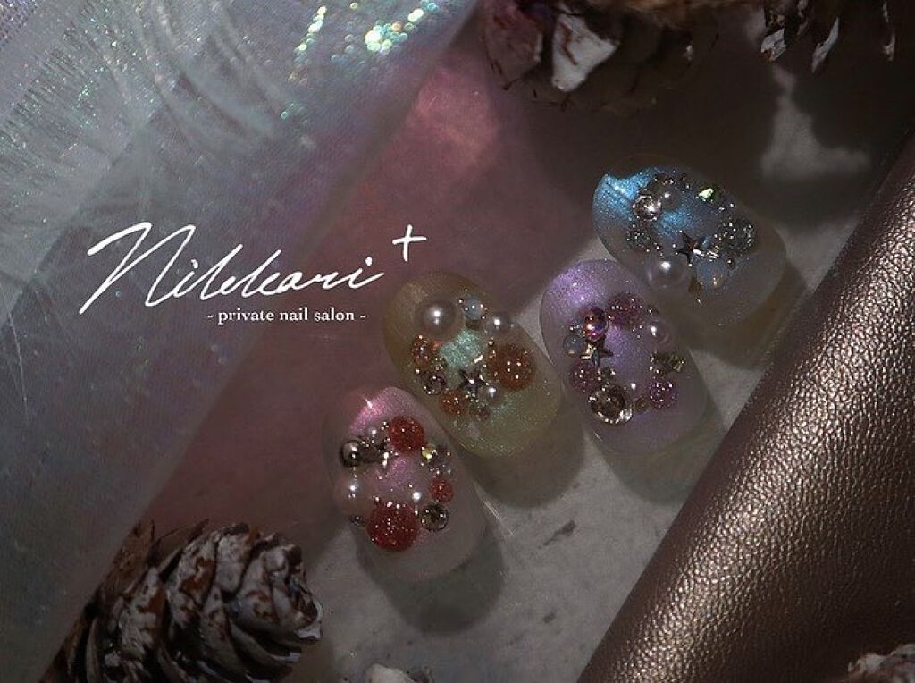 #ネイル,#クリスマスネイル,#リースネイル,#フラッシュネイル,#セルフネイルのネイルデザイン