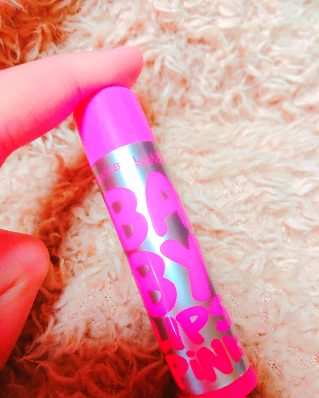 リップクリーム ピンクグロウ/MAYBELLINE NEW YORK/リップケアを使ったクチコミ（1枚目）