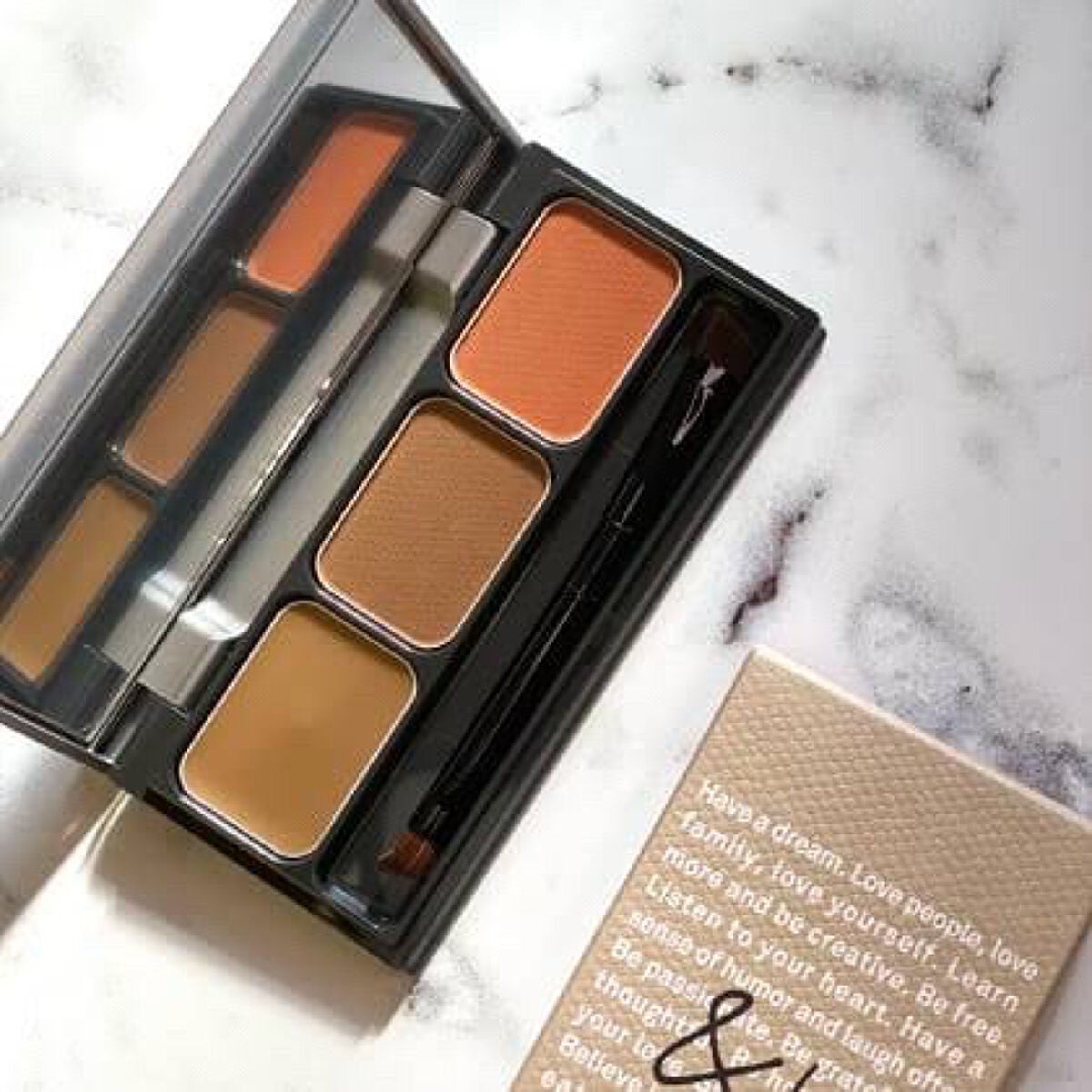 パレットアイブロウ/&be/パウダーアイブロウを使ったクチコミ(1枚目)