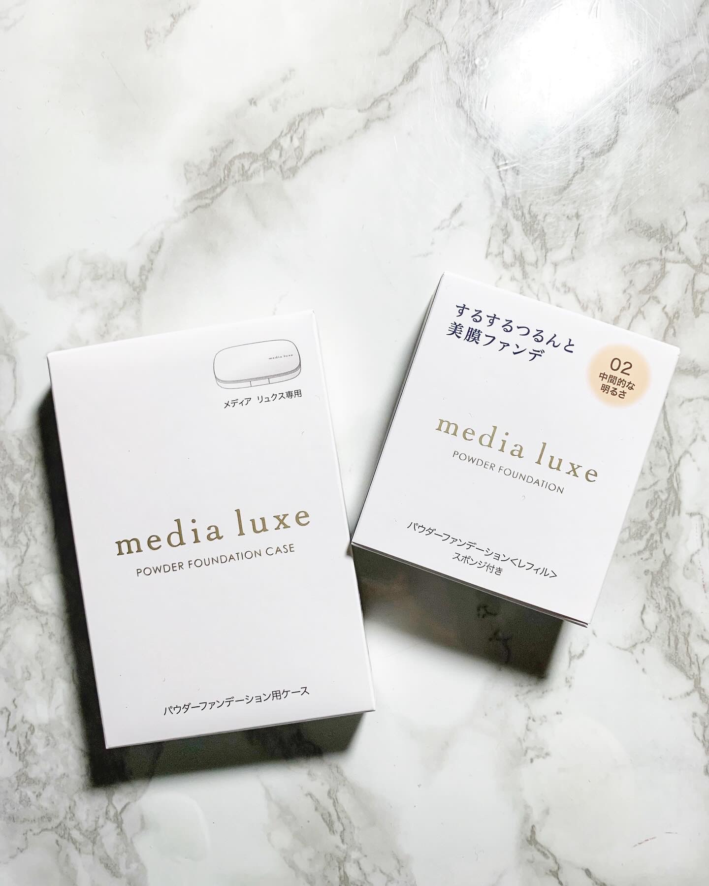 パウダーファンデーション/media luxe/パウダーファンデーションを使ったクチコミ（3枚目）