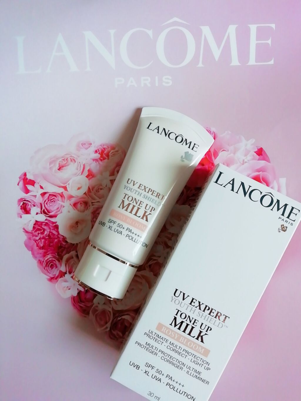 UV エクスペール トーン アップ ローズ/LANCOME/日焼け止め・UVケアを使ったクチコミ(2枚目)