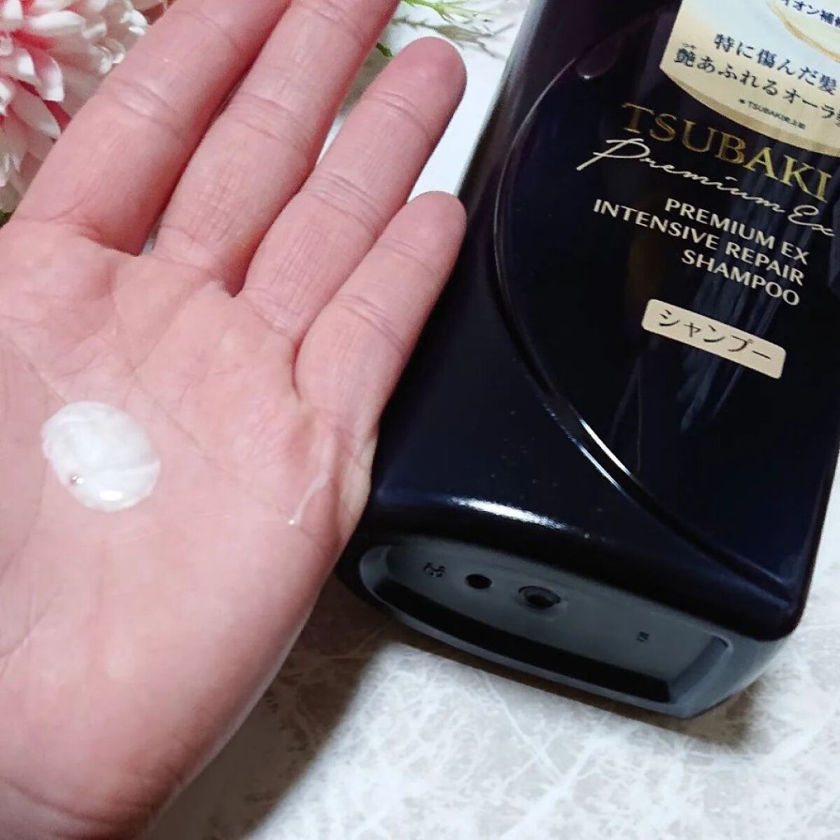 プレミアムＥＸ インテンシブリペア ＜シャンプー＞／コンディショナー＜ヘアトリートメント＞  シャンプー 490ml/TSUBAKI/市販シャンプーを使ったクチコミ（3枚目）