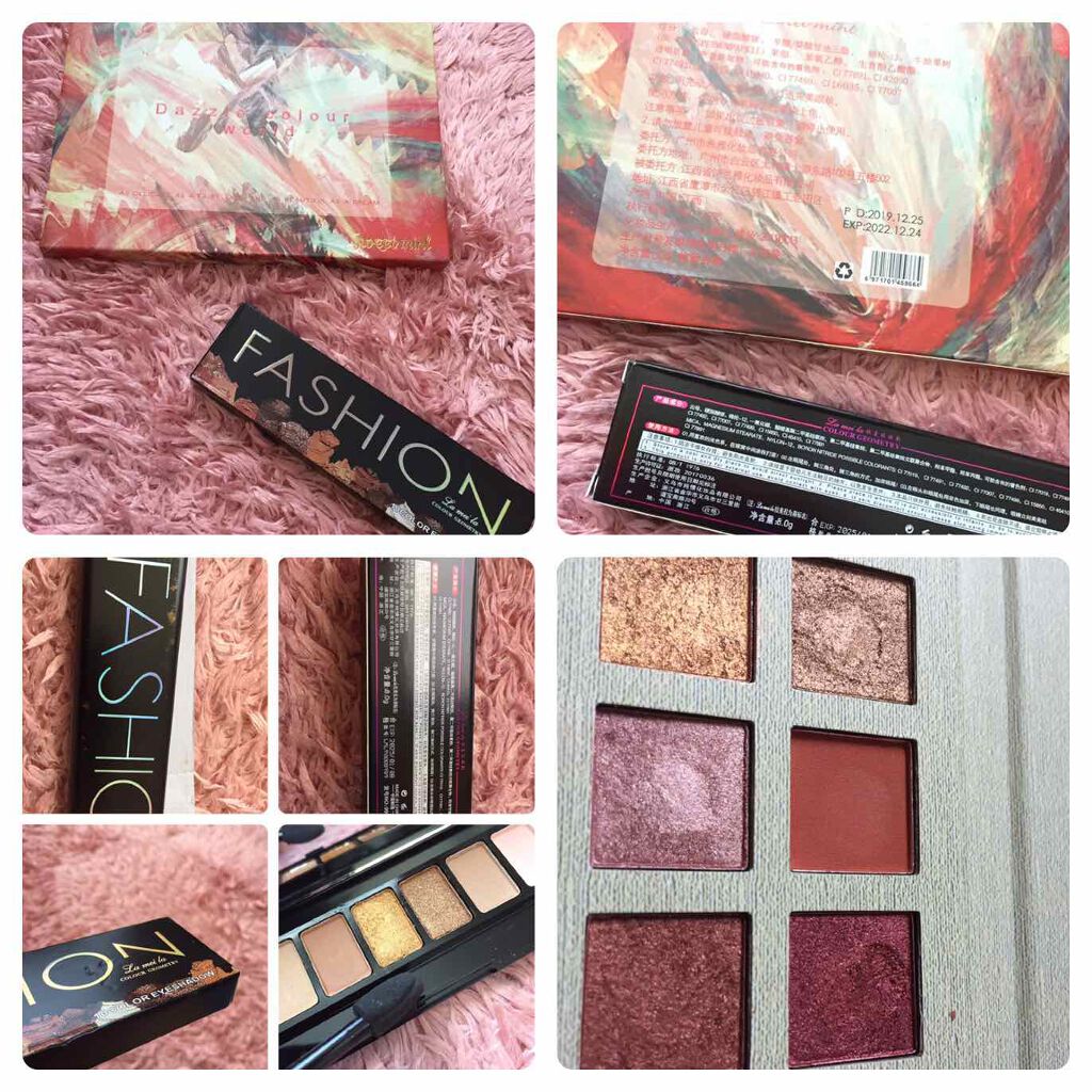 ぴっぴっぴ on LIPS 「先日Qoo10で購入したアイシャドウパレットです黒い小さい方は..」(4枚目)