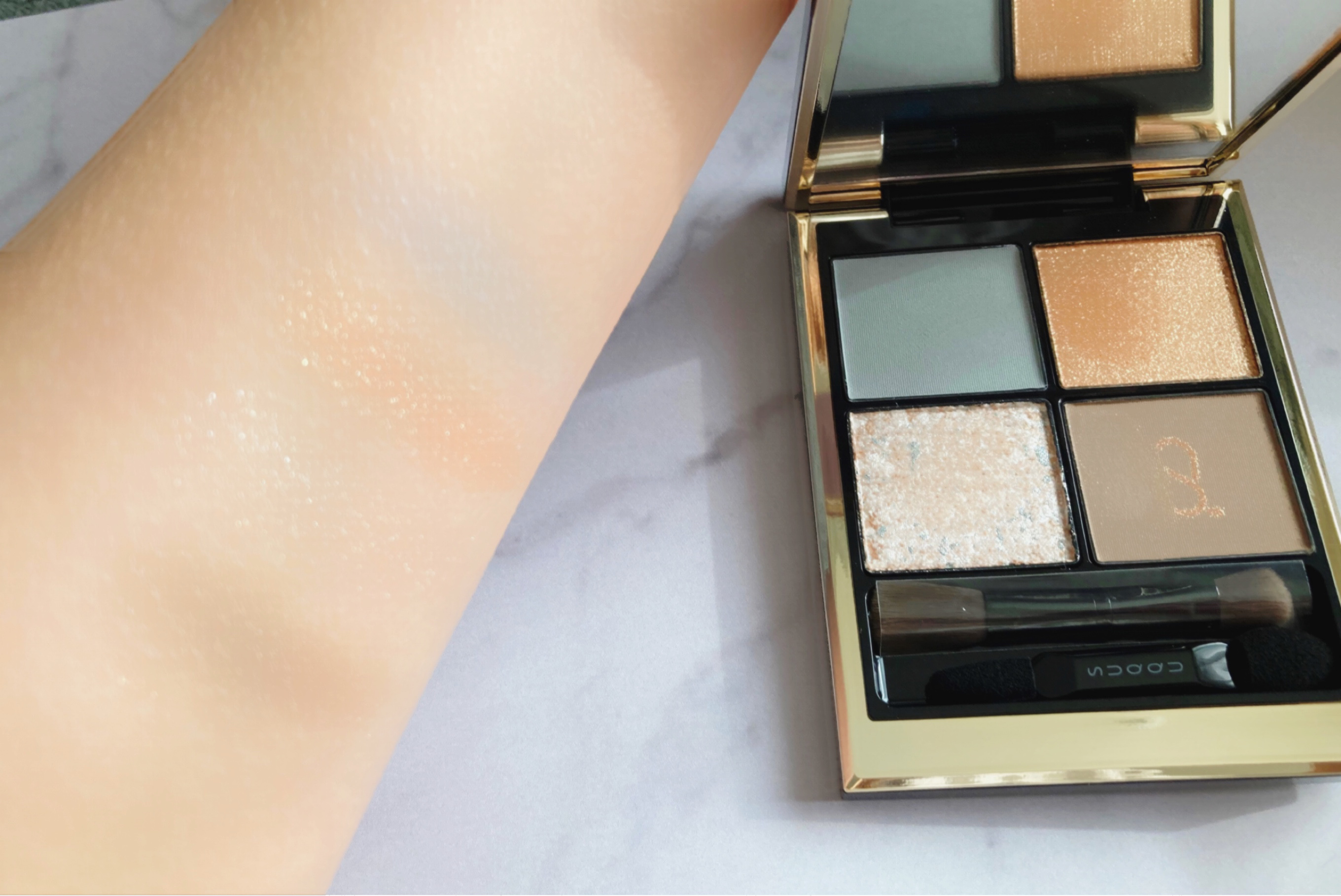 シグニチャー カラー アイズ 135 日向織 - HINATAORI/SUQQU/アイシャドウパレットを使ったクチコミ（2枚目）