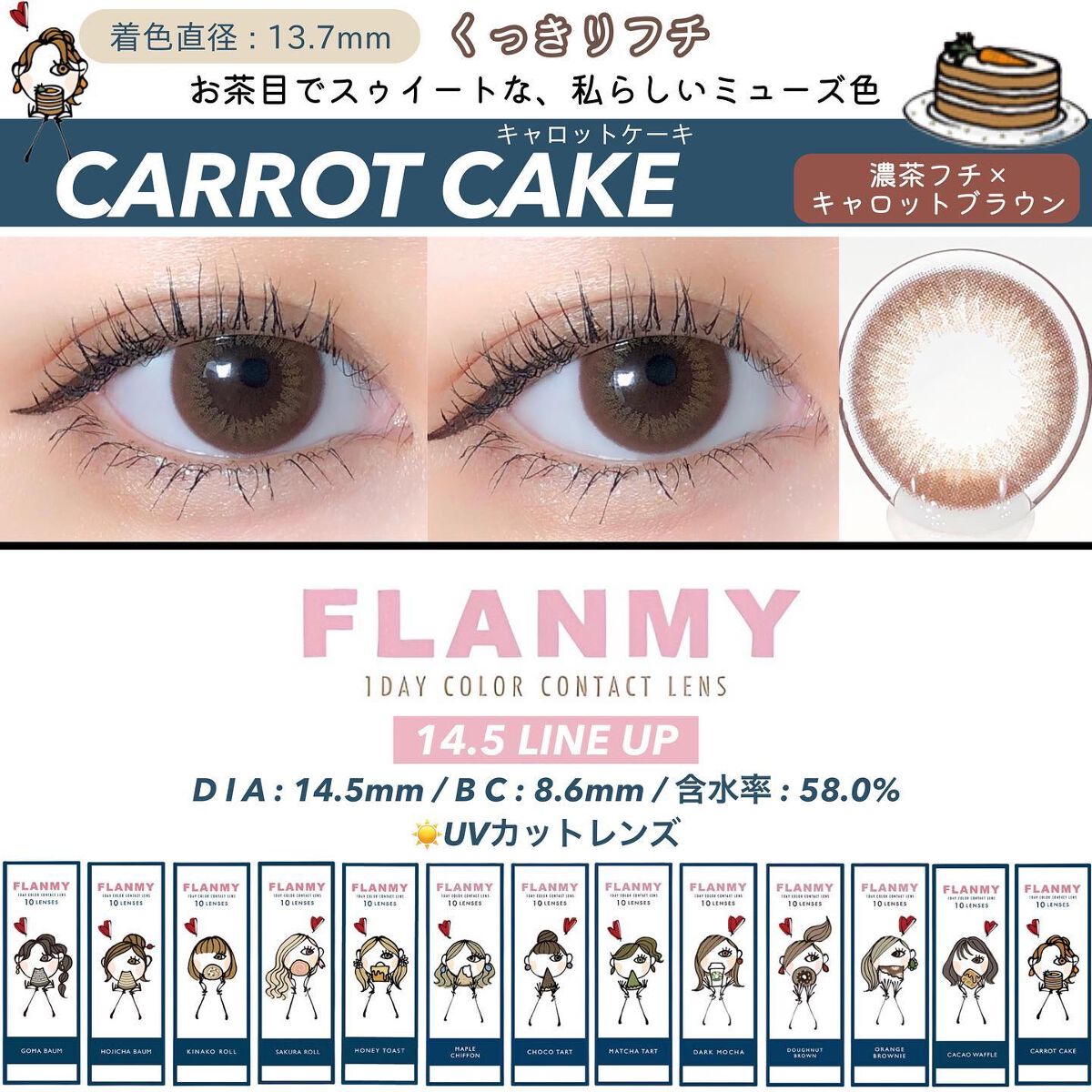 FLANMY 1day/FLANMY/ワンデー(1DAY)カラコンを使ったクチコミ(8枚目)
