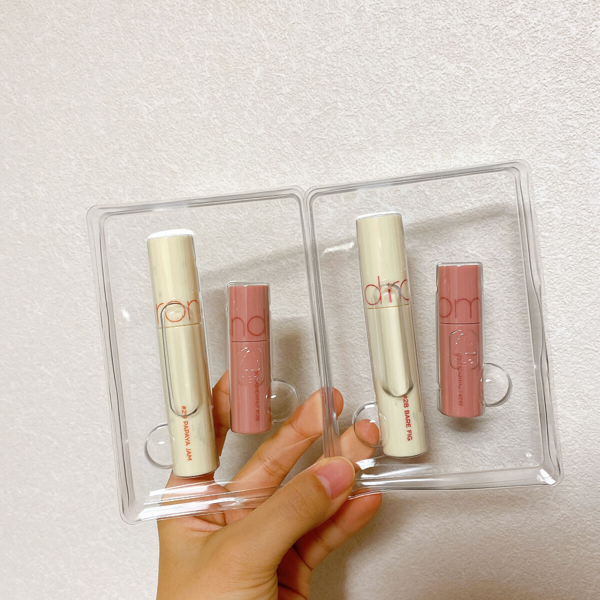 ジューシーラスティングティント/rom&nd/リップティントを使ったクチコミ（3枚目）