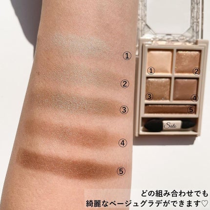 パノラマデザイン アイパレット/Visée/アイシャドウパレットを使ったクチコミ(4枚目)