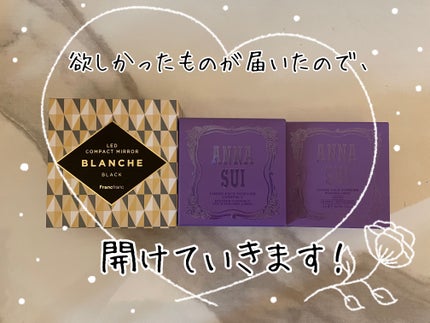ブロンシュLEDコンパクトミラー/フランフラン/その他化粧小物を使ったクチコミ(1枚目)