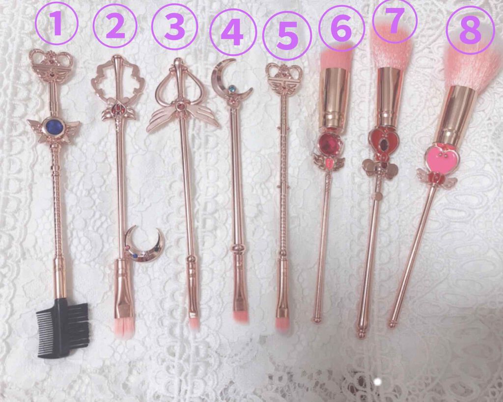 yuru❁⃘乾燥肌 on LIPS 「美少女戦士風メイクブラシ990円+税このメイクブラシはQoo1..」(2枚目)