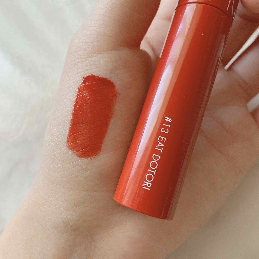 ジューシーラスティングティント/rom&nd/リップティントを使ったクチコミ(3枚目)