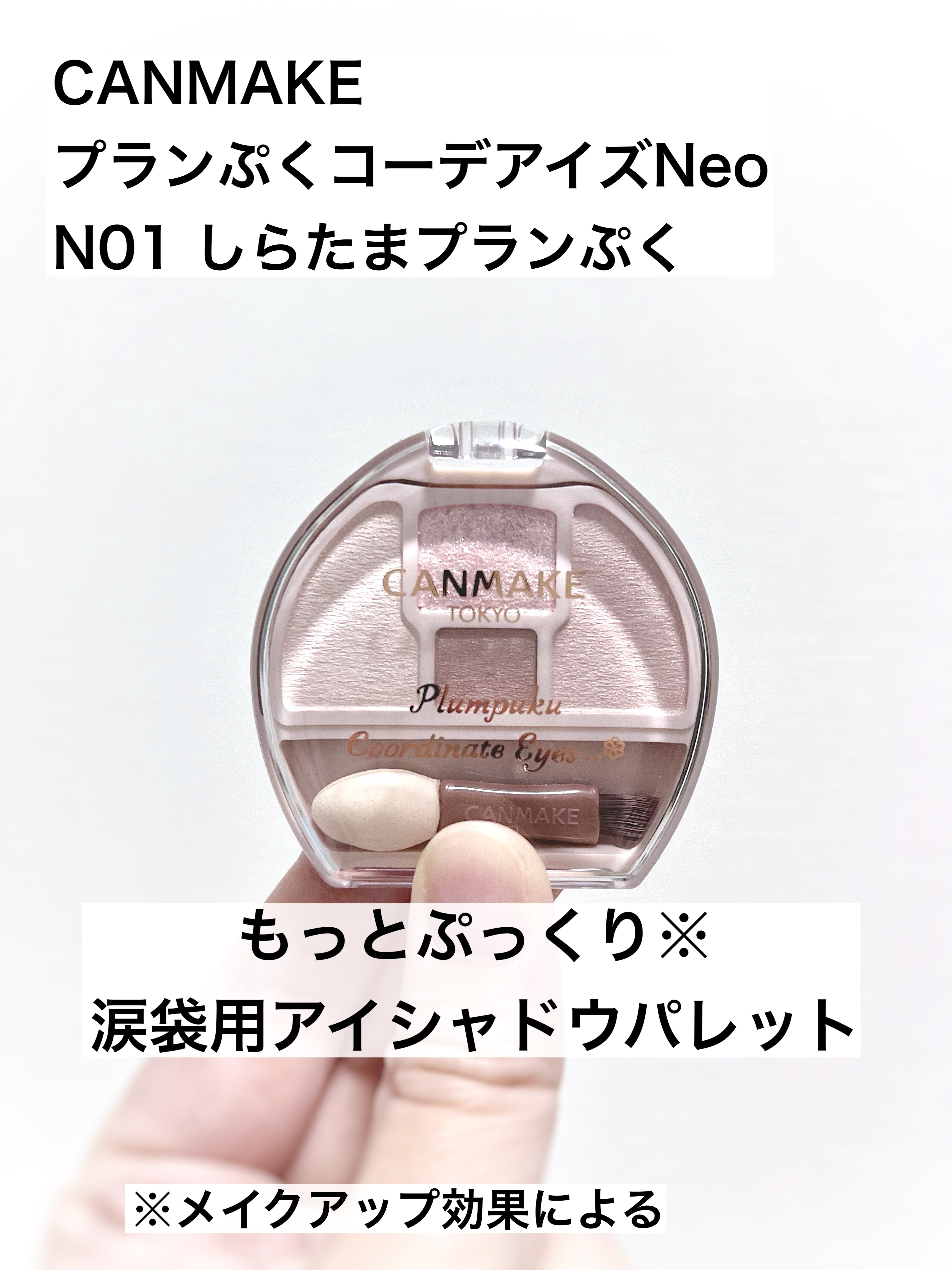 プランぷくコーデアイズNeo/キャンメイク/アイシャドウを使ったクチコミ（1枚目）