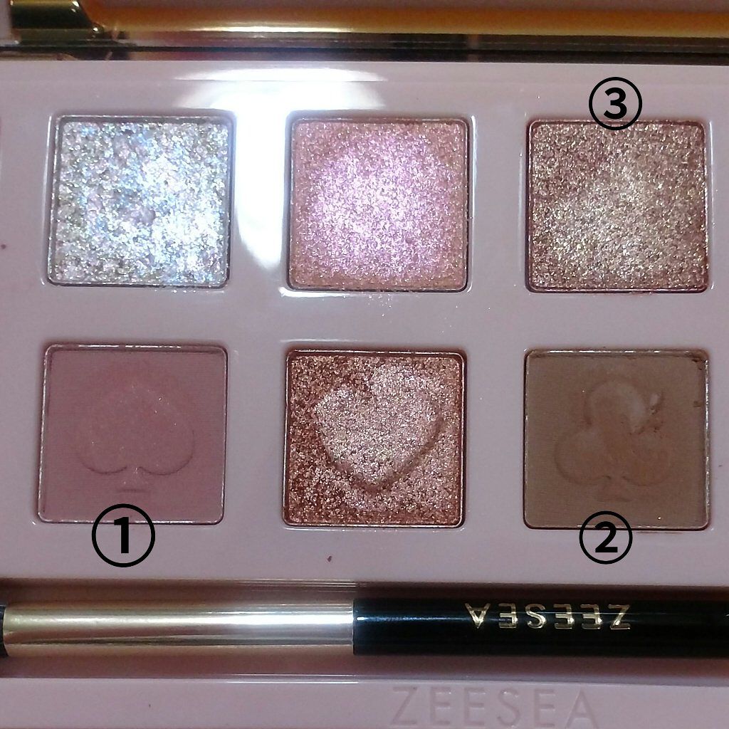 アリスドリームランドシリーズ 12色アイシャドウパレット(ZEESEA×大英博物館)/ZEESEA/アイシャドウパレットを使ったクチコミ(2枚目)