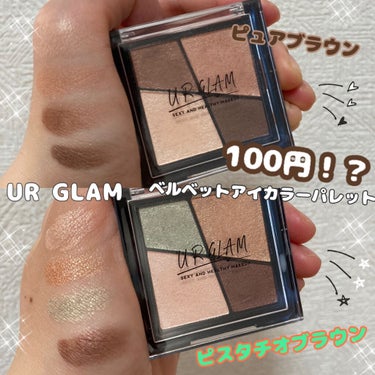 UR GLAM　VELVET EYE COLOR PALETTE ピュアブラウン/U R GLAM/アイシャドウパレットを使ったクチコミ（1枚目）