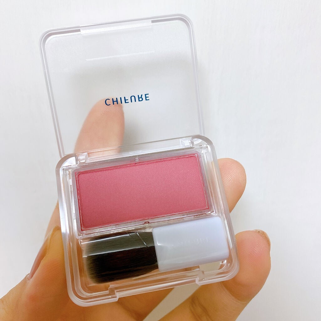 チーク カラー(ブラシ付)/ちふれ/パウダーチークを使ったクチコミ(5枚目)