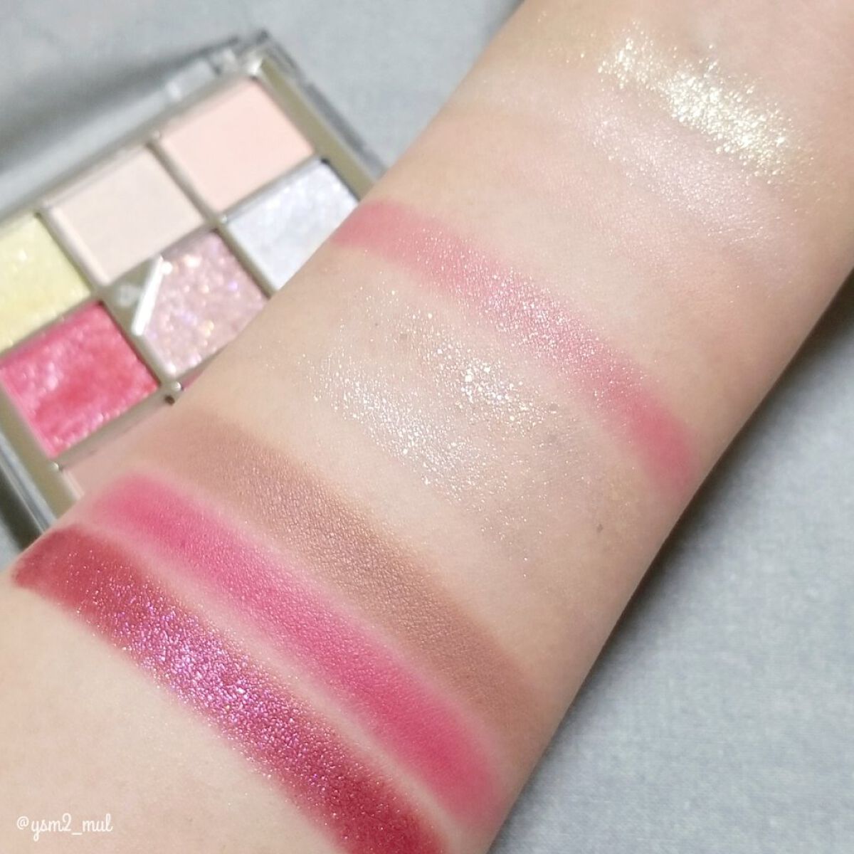 グリッターペディアアイパレット/unleashia/アイシャドウパレットを使ったクチコミ(5枚目)