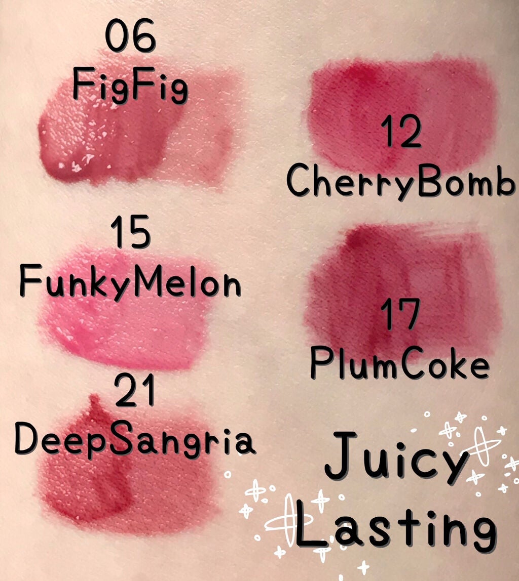 ジューシーラスティングティント/rom&nd/リップティントを使ったクチコミ(5枚目)