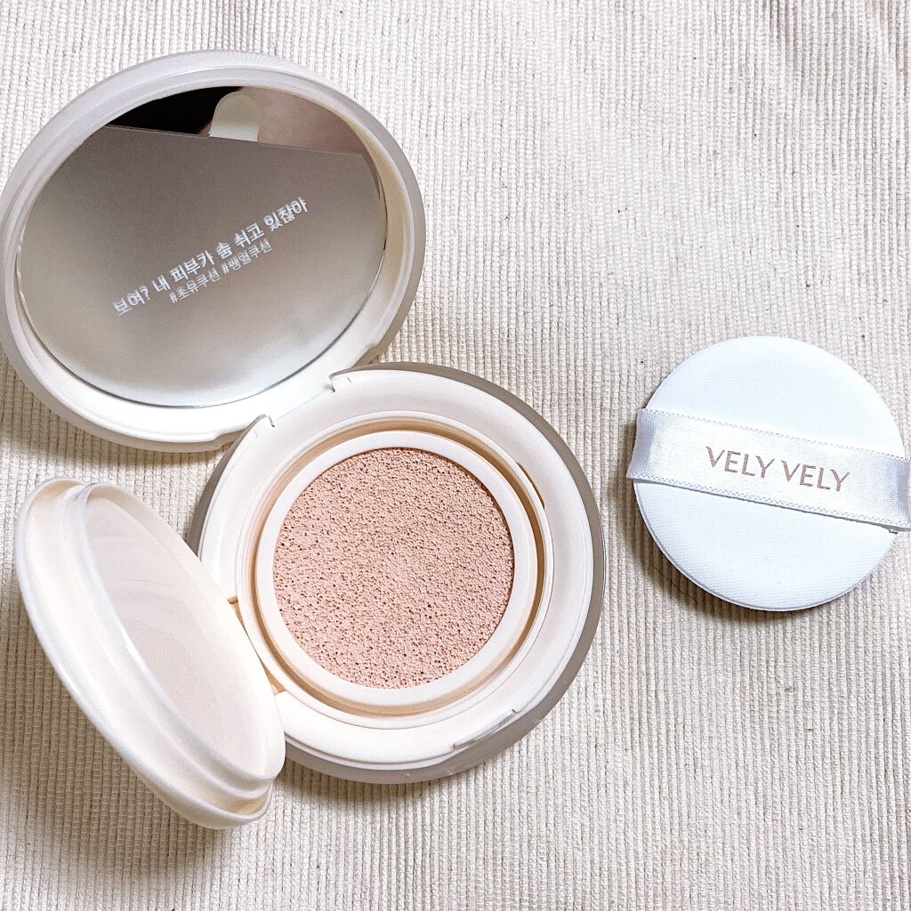 ミルクトーンアップクッション/VELY VELY/クッションファンデーションを使ったクチコミ（2枚目）