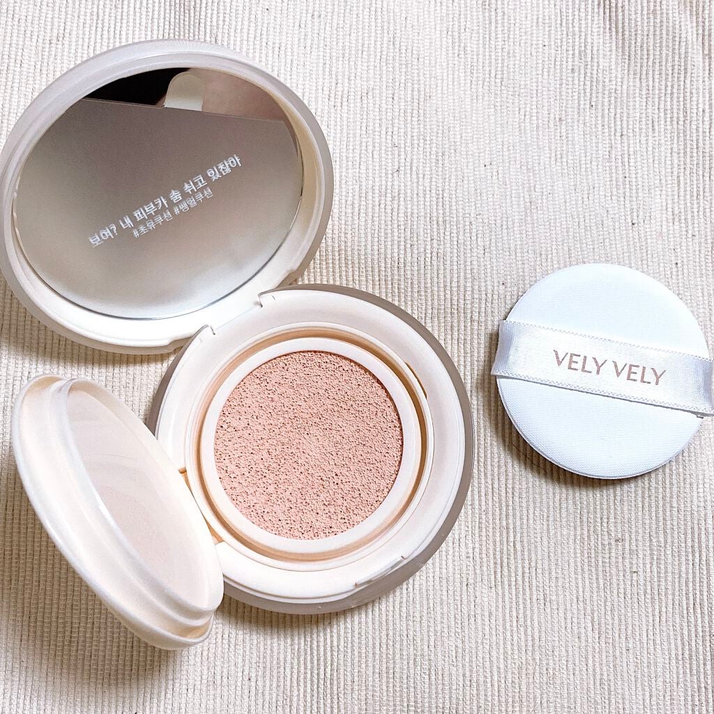 ミルクトーンアップクッション/VELY VELY/クッションファンデーションを使ったクチコミ(2枚目)