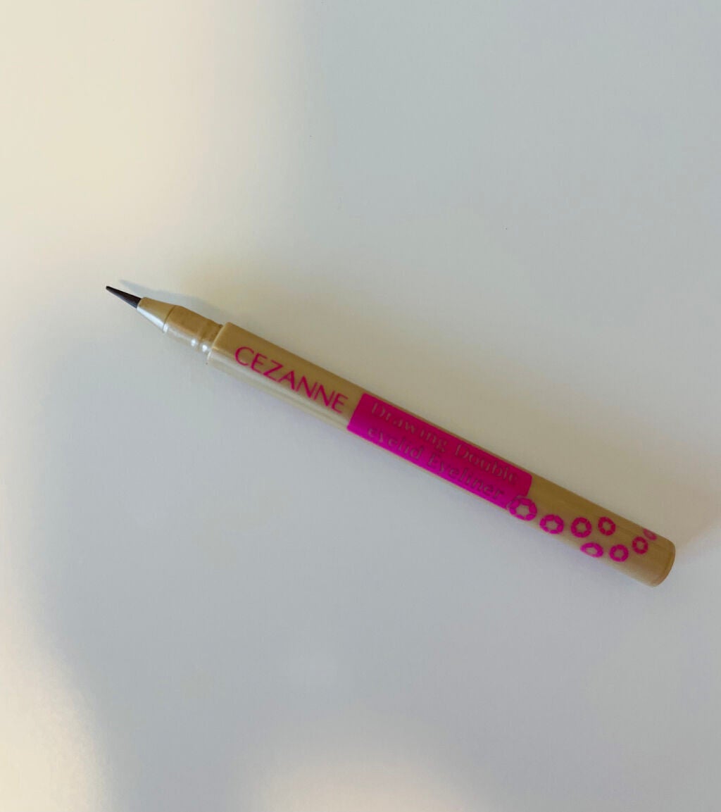 描くふたえアイライナー/CEZANNE/リキッドアイライナーを使ったクチコミ(2枚目)
