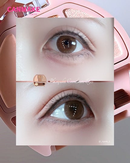 プランぷくコーデアイズ/キャンメイク/パウダーアイシャドウを使ったクチコミ(4枚目)