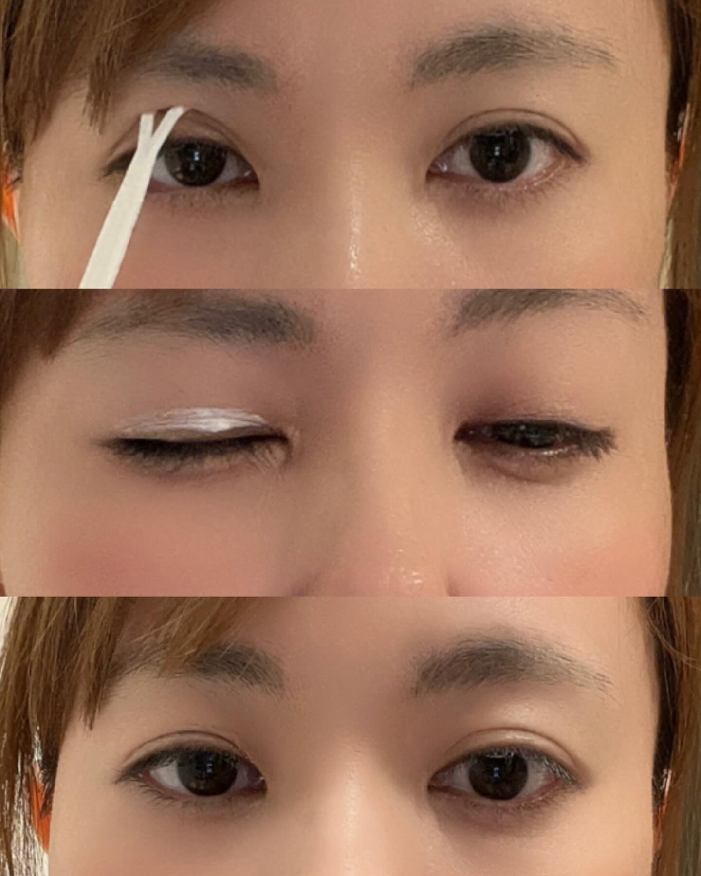 くるりんFUTAE本舗　くっつけない二重/Bekkiss/二重まぶた用アイテムを使ったクチコミ（3枚目）