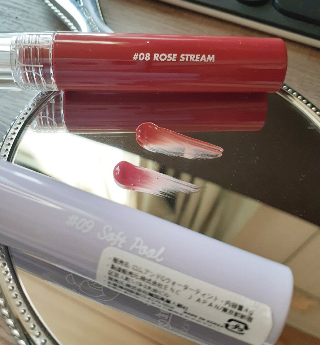 グラスティングウォーターティント/rom&nd/リップティントを使ったクチコミ(1枚目)