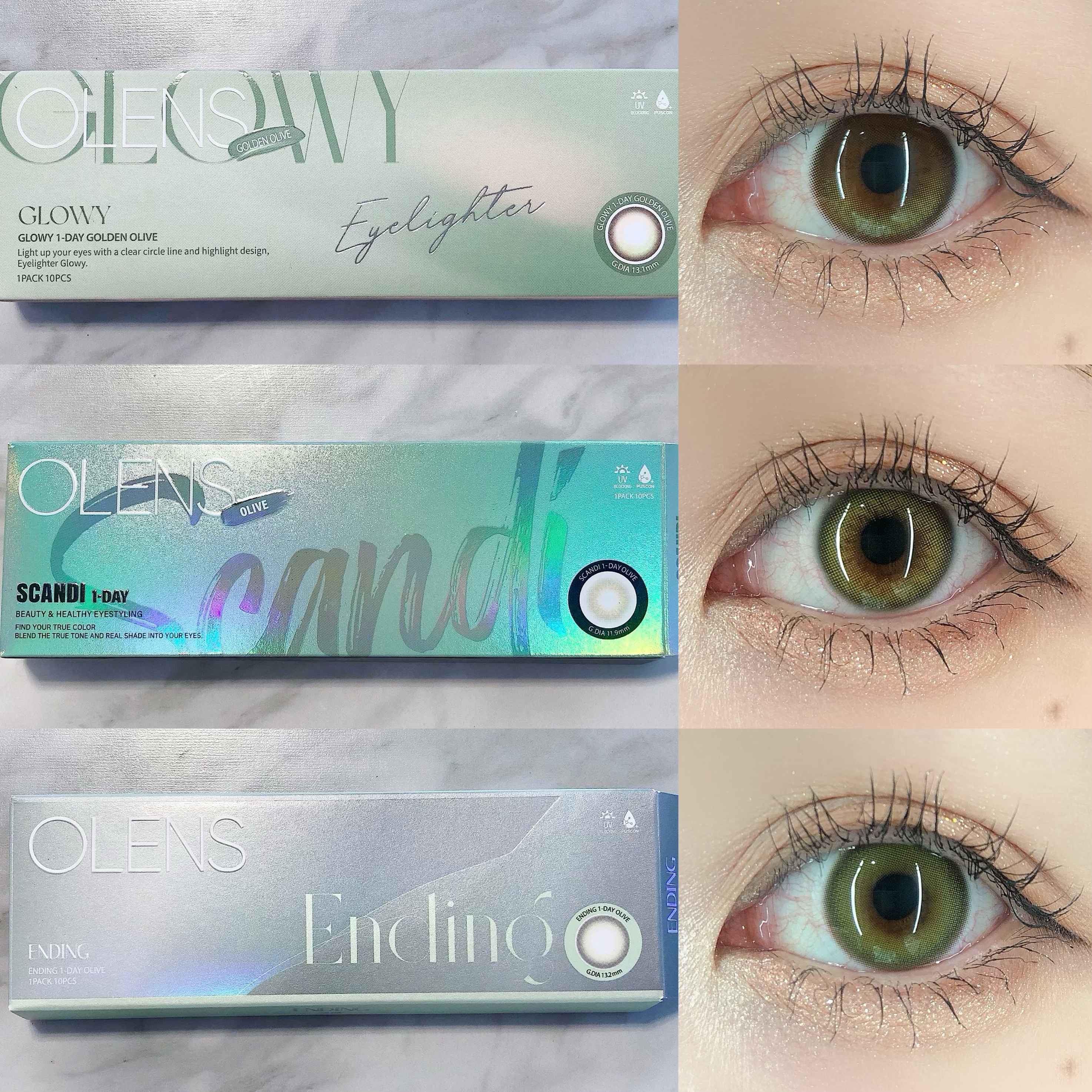 Ending 1day/OLENS/ワンデー（１DAY）カラコンを使ったクチコミ（1枚目）